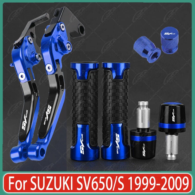 For SUZUKI SV650/S 1999-2009 Motorcycle Brake Clutch Levers Grips Handle Sets - Imagem 1 de 1