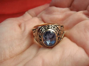 1991 Men's Elsik School Class Ring, Alief Texas 14K Solid Gold 14.3 Gram Sz 11 - Picture 1 of 24