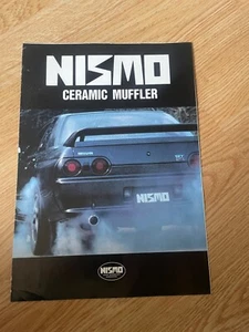 NISMO OLD LOGO MUFFLER EXHAUST BROCHURE SKYLINE GTR R32 BNR32 rare jdm r33 hks - Picture 1 of 2