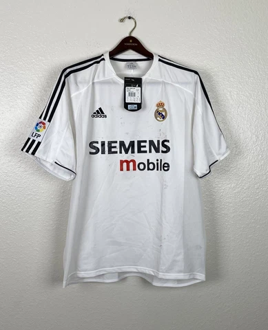 Adidas Climalite Real Madrid Siemens Mobile Soccer Jersey 2003-04 Home Men’s XL Cover