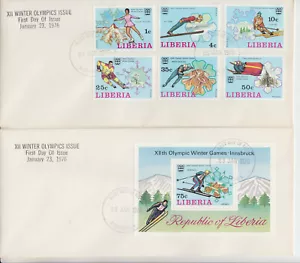 Liberia # 727-32 C210 FDC's Olympics Sports - Picture 1 of 1