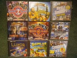 9 Games Luxor Simulator Terrifying Tales 2 Hidden Object Game PC DVD-ROM Sealed - Picture 1 of 2
