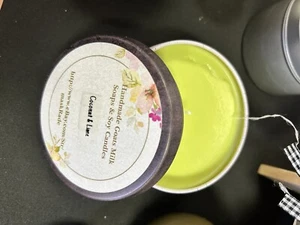 Hand Poured Soy Candle- COCONUT LIME - Picture 1 of 1