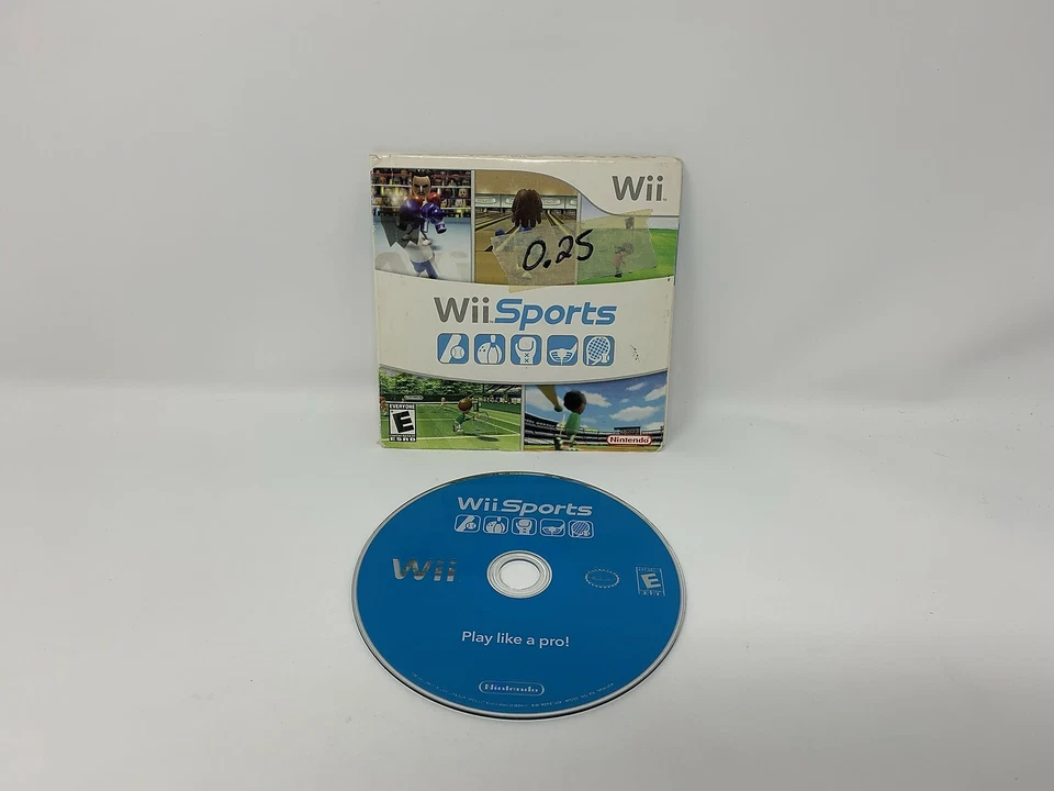 Wii Sports - Nintendo wii (works on Wii-U) in box missing manual marker on box - Image 1 of 1