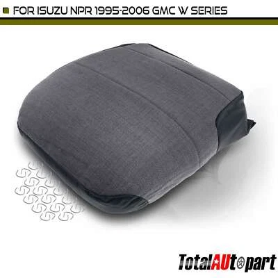 Dark Gray Seat Bottom Cover for GMC W4500 Forward 1998-2006 Isuzu NPR Front LH - Image 1 of 4