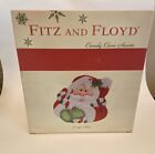 Fitz & Floyd Holiday Essentials Christmas Canapé 10? Plate Santa Face Candy Cane