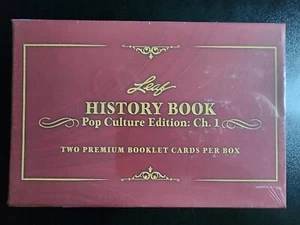 2024 Leaf History Book Pop Culture Edition Ch. 1 - Hobby Box 2 Auto Booklets per - Picture 1 of 4