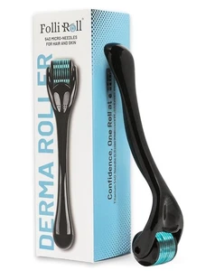 FOLLIROLL Derma Roller - 540 Mikronadeln für BART, HAAR & HAUT |... - Bild 1 von 8