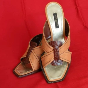 Louis Vuitton Orange Open-Toe Sandals - Picture 1 of 15