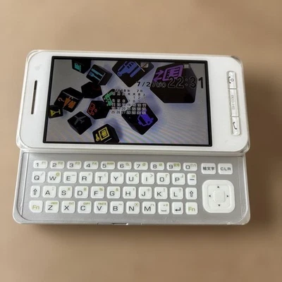 Teléfono abatible japonés Sharp Docomo Pro Series Sh-03B blanco Garakei Keitai Foto 1 de 4