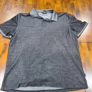 Camisa Polo Calvin Klein Para Hombres Talla L Gris Carbón Tejida Golf Elegante Preppy Informal - Imagen 1 de 9