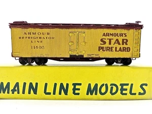 HO ProBuilt Wood Craftsman Main Line Models PR35 Armour's Meats Billboard Reefer - Picture 1 of 9