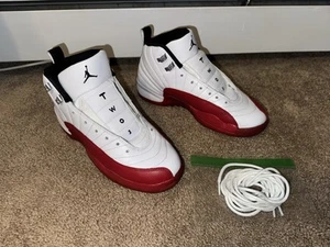 Size 7Y - Air Jordan 12 Retro (GS) (153265 116) "Cherry" Nike Used Excellent - Picture 1 of 9