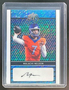 2024 Leaf Collective Malachi Nelson Auto Shimmer Light Blue /20 #LA-MN1 Broncos - Bild 1 von 2