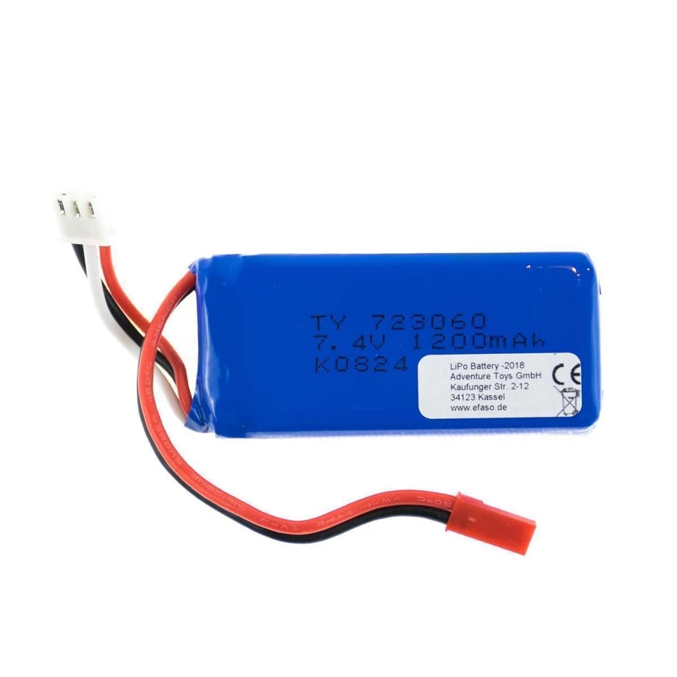 efaso Ersatzteil V353-30 Akku 7,4V 1200mAh kompatibel V666 und Cheerson CX-35 - Bild 1 von 1