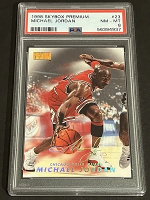 1998-99 1998 SKYBOX PREMIUM MICHAEL JORDAN #23 PSA 8 NM-MT 🐐 CHICAGO BULLS - Image 1 of 2