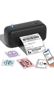 Label Printer for Amazon, Etsy, Shopify, Royal Mail, DHL, FedEx-Black 4x6 - Bild 1 von 7