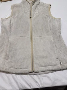 The North Face Weste Creme Elfenbein Hochflor Fleece durchgehender Reißverschluss Damengröße Large - Bild 1 von 8