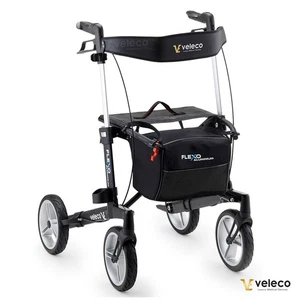 Veleco Flexo faltbarer Rollator mit Tasche, komplett montiert aus Aluminium - Picture 1 of 45