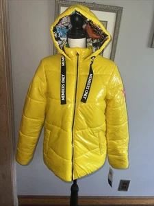 NWT Members Only Women’s Medium Yellow Nickelodeon Jacket Rugrats Spongebob $148 - Picture 1 of 12