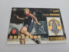 2001 Select AFL Authentic Card Medal Card MC1 Shane Woewodin (Brownlow) (Melb)