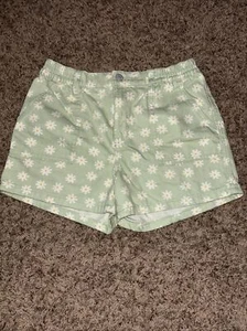 Old Navy girls green floral jean shorts with big pockets size XL - Picture 1 of 4