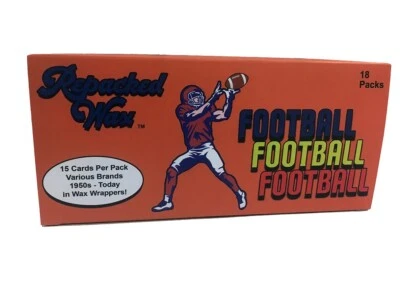 Repacked Wax 18-Count Football Throwback Wax Box - Vintage Cards - Free Shipping - Image 1 of 3