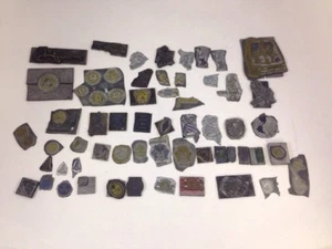 Typesetting Glyph Stamps Car Logos Lions Club Vintage Mixed Lot of Print Images - Picture 1 of 11