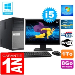 PC tour DELL 7010 Core I5-3470 RAM 8Go Scheibe 1 Zu Wifi W7 Bildschirm 22 " - Bild 1 von 1
