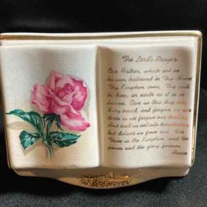 Vintage Porcelain Lord's Prayer Vase Holder Planter - Picture 1 of 3