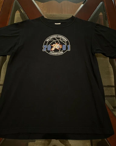 Size Medium 76ers Vintage 2001 Champions Majestic Sixers Shirt Men’s M Iverson 3 Cover