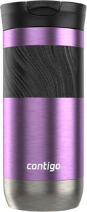 Stainless Steel Travel Mug with Lid and Grip, 16 oz - Picture 1 of 5