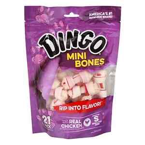 Dingo Brand Dingo Dental Rawhide Bone Value Pack Mini 21ct