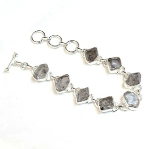 Natürliches rohes Herkimer Diamant Kristall Armband Unikat Diamant Schmuck - RB042 - Bild 1 von 2