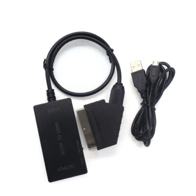 Hot 1080P HDMI SCART Video Audio Upscale Converter Adapter for HD TV DVD - Image 1 of 4