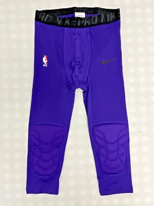 NIKE PRO Hyperstrong Purple Padded Compression Tights SZ Medium AA0756-891 NWOT - Picture 1 of 5