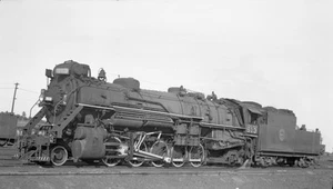 Ferrocarril Duluth, Missabe & Iron Range (DM&IR) 2-10-2 #513 NEGATIVO - Imagen 1 de 1