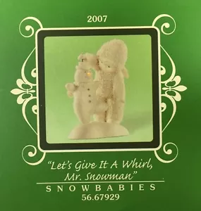 NUEVA Figura Department 56 Let's Give It A Whirl Mr. Snowman" - Imagen 1 de 1
