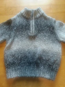 Basic Editions Sweater boys size 4 Ombre Gray and Black, Sharp for the Holidays! - Picture 1 of 4