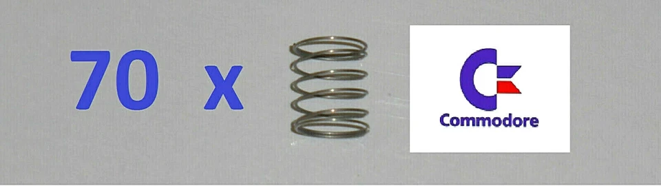 Commodore C64 / VIC-20 / C16 Tastaturfedern 70 St. Keyboard springs set for C64 - Bild 1 von 2