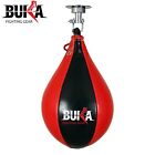 BUKA Leather Speed Ball Training Punching Speed Bag Boxing MMA Pear Punch Bag
