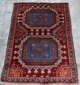 Any room decor rug, tribal rug, antique gorgeous handmade Afghan. Details below - Picture 1 of 8