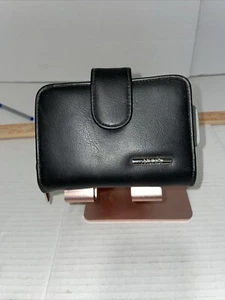 Mundi Women's My Big Fat Wallet in Black Zipper Compartments Mirror And Key Ring - Picture 1 of 14