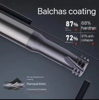 Carbide UNC Thread End Mill Milling Cutter Three Tooth CNC Boring Cutter For Tap - Image 1 of 4
