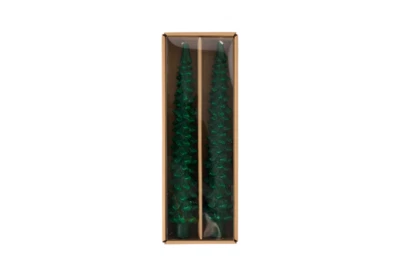 Mudpie - Christmas Tree Taper Candle Set - 49800256GR - Image 1 of 2