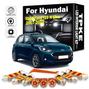 9Pcs Canbus LED Bulbs Interior Reading Dome Light Kit For Hyundai i10 2007- 2023 - Picture 1 of 9