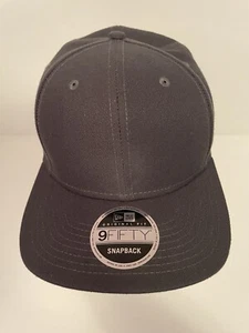 New Era Blank Grey Hat 9Fifty SnapBack Preowned - Picture 1 of 7