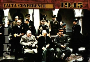 Jalta Konferenz zwischen USA England & Russland Kriegsende 1945 Karte 148 von 249 - Bild 1 von 4