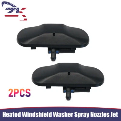 2PCS Fits Audi A4 S4 A5 S5 Jet Nozzle Heated Windshield Washer Spray Nozzles Jet - Image 1 of 4