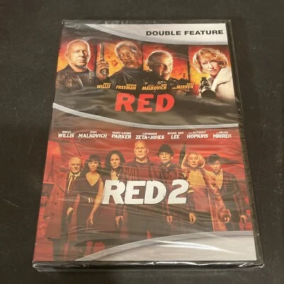 RED/RED 2 (DVD, 2016, Widescreen) Bruce Willis/John Malkovich/Morgan Freeman NEW - Image 1 of 4